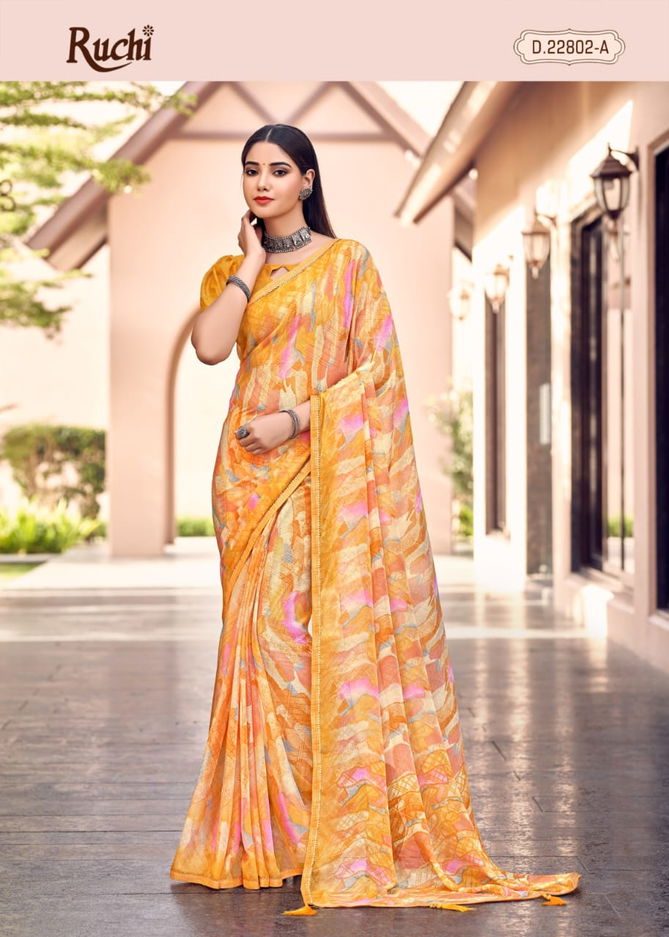 Savyaa By Ruchi Chiffon Daily Wear Sarees Catalog